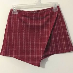 Plaid Skorts